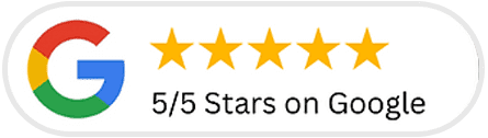 5-star rating with blue background